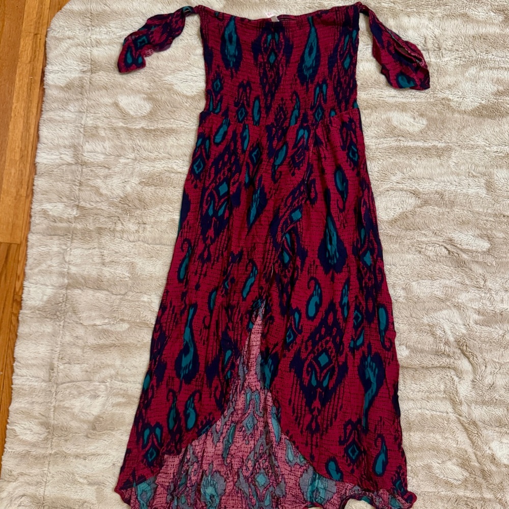 Bohemian Off-Shoulder Maxi Dress
